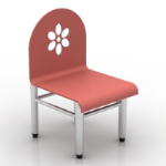 modelo de silla de color rosa