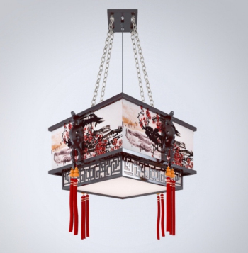 Candelabros de estilo chino modelo 3D