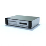 Jugador retro de plata modelo 3D