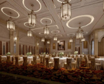3d modelos hotel Continental de banquetes sala