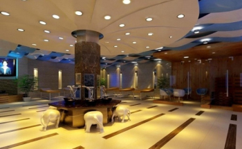 Modelo 3d sala de centro de baño de lujo