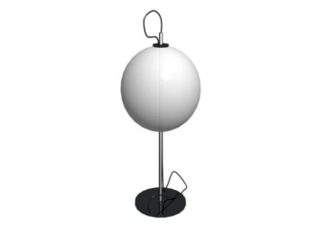 Lmpara esfrica blanca modelo en 3D