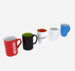 Multicolor de caf de cermica modelo taza 3d