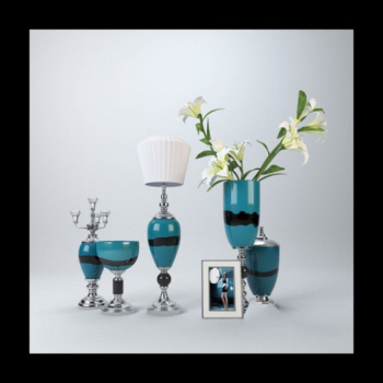 Modelo europeo 3D jarrn azul