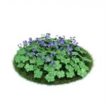 Modelo 3D prpura verde