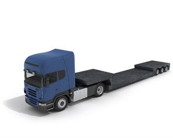 Carga y descarga de camiones modelo 3D