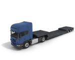 Carga y descarga de camiones modelo 3D