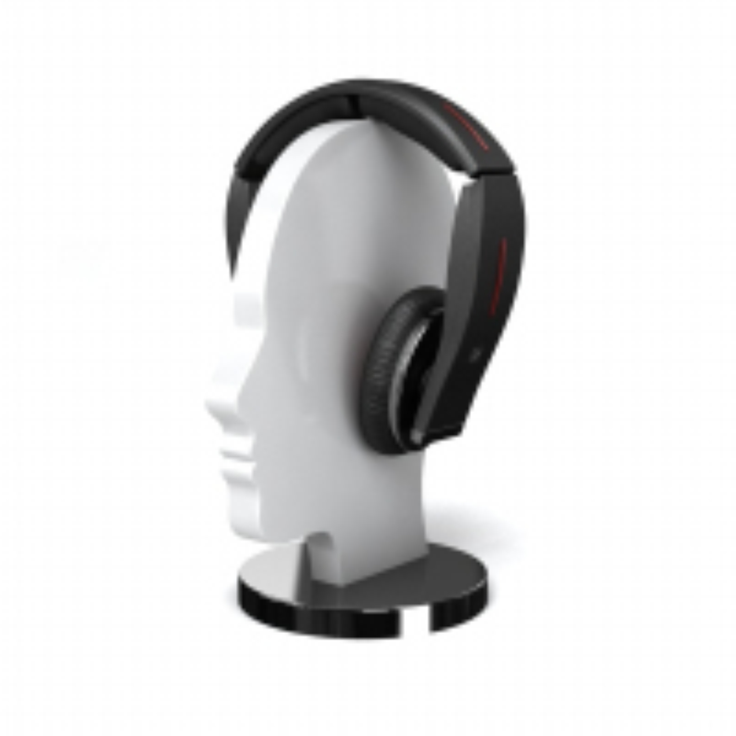Modelo 3D auriculares Negro