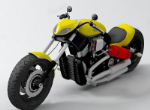 Frescos motocicletas pesadas modelos 3d
