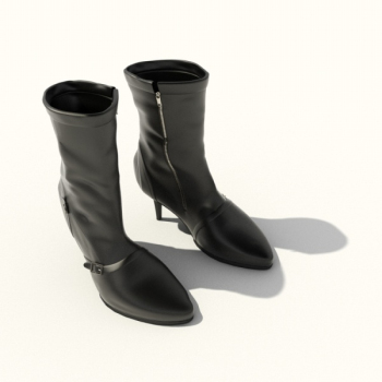 Botas de tacn alto en 3D