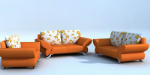 Modelo naranja sof 3D