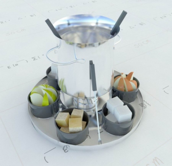 Placa de fruta exquisita modelo 3D