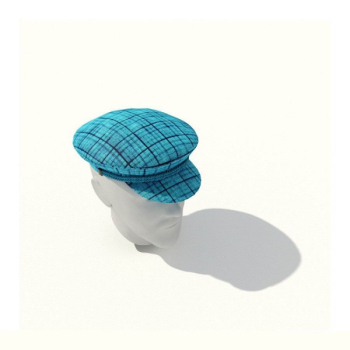 3d modelo de sombrero azul