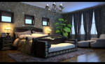 Modelos 3d dormitorio ultra moderna