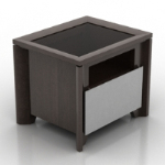 modelo de mueble de madera negro