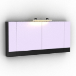 modelo de mueble blanco y negro