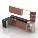 modelo de gabinete de la cocina