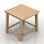 modelo de taburete de madera