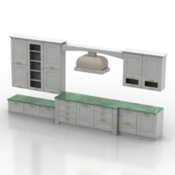 de color claro modelo de gabinetes de cocina
