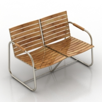 Modelo de silla de madera Doble