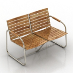 Modelo de silla de madera Doble