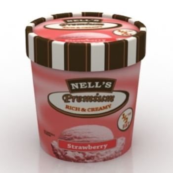 hielo fino modelo de crema