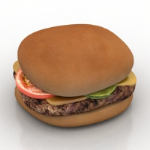 modelo hamburguesa de pollo