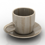 modelo de la taza de caf