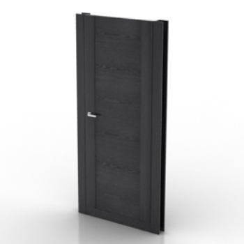 puerta negro modelo 3D Max