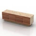 modelos 3D de madera laminada