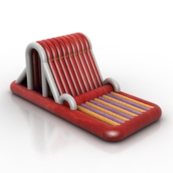 modelo de silla de masaje rojo