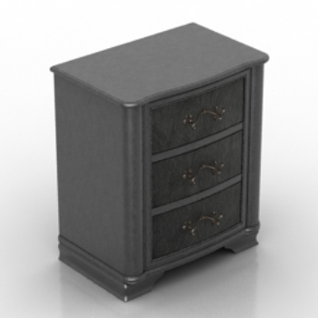 modelo de mesa de noche negro