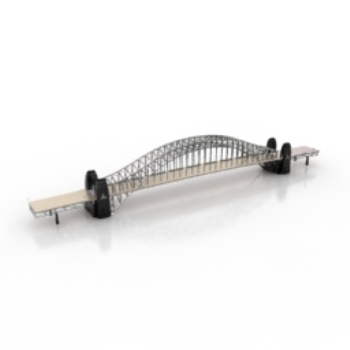 Simples puentes modelo 3D