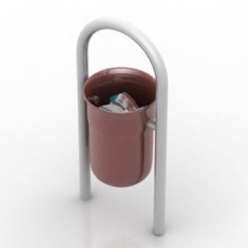 modelos basura 3D marrones