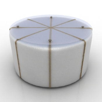 mesa redonda modelo 3D