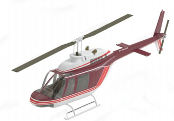 Helicptero modelo en 3D