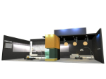 Negro Modelo 3d de sala de recepcin atmosfrica