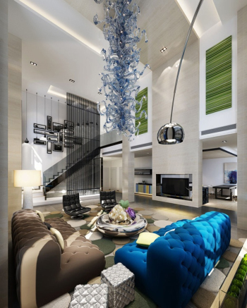 Modelos 3d decoracin moderna sala de estar y con estilo