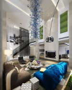 Modelos 3d decoracin moderna sala de estar y con estilo