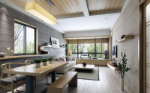 estilo de madera de comedor casa saln modelos 3D