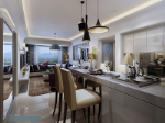 Modelo 3D de restaurantes con estilo combinacin saln