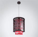 rojo modelo 3D candelabros de estilo chino exquisito