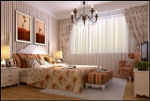 Pas estilo dormitorio modelo 3d