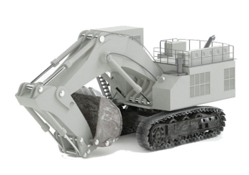 modelos 3D excavadora ingeniera