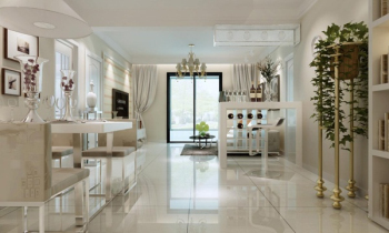 blanca fresca habitacin modelo comedor 3d