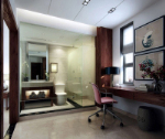 Simple modelo 3D Estudio cuarto de baño