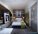 Decoracion creativa despues de dormitorio moderno modelo 3D
