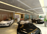 Los 4S tienda de automviles sala de exposiciones representaciones modelo de interior
