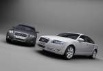 Blanco y negro modelo de Audi 3D