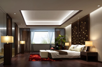 Decoracin refinada modelo dormitorios 3D
